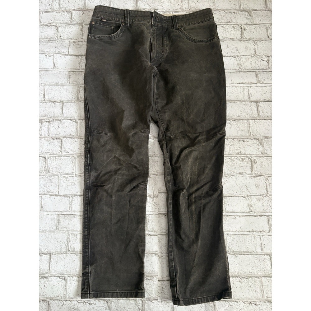 Kuhl Free Rydr Pants Size 36X32 Patina Dye Articulated Hiking Utility Canvas